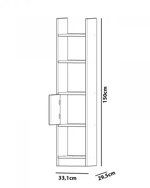 Knižnica Esbi 103 - White