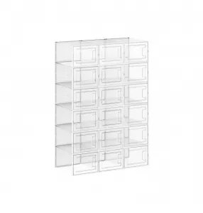 SONGMICS Úložné boxy stohovateľné priehľadné 18 ks