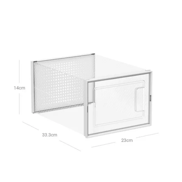 VASAGLE Priehľadné úložné boxy 18 ks