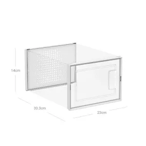 VASAGLE Priehľadné úložné boxy 18 ks