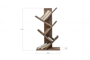 Knižnica Cemo - Wooden Walnut