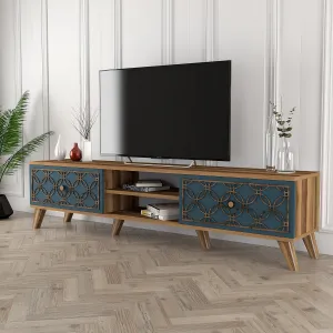 TV stolík Class - Walnut, Chalcedony