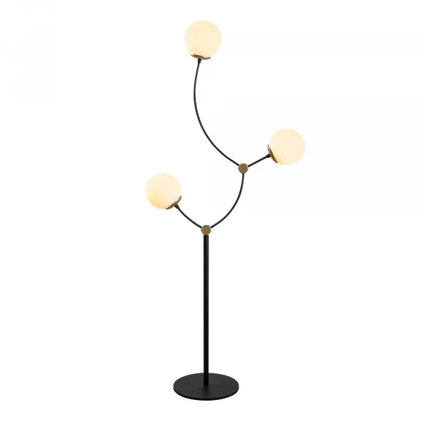 ASIR Stojacia lampa KROMOZOM - 4001 čierna biela