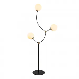 ASIR Stojacia lampa KROMOZOM - 4001 čierna biela