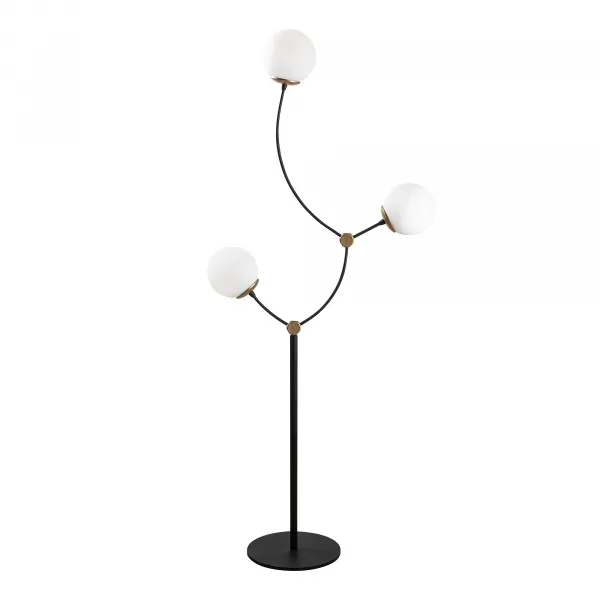 ASIR Stojacia lampa KROMOZOM - 4001 čierna biela