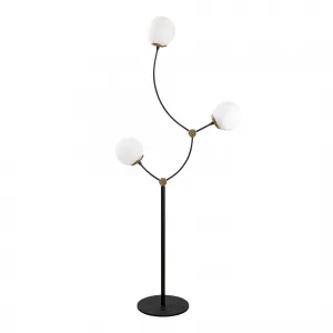 ASIR Stojacia lampa KROMOZOM - 4001 čierna biela