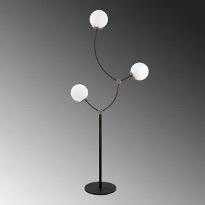 ASIR Stojacia lampa KROMOZOM - 4001 čierna biela