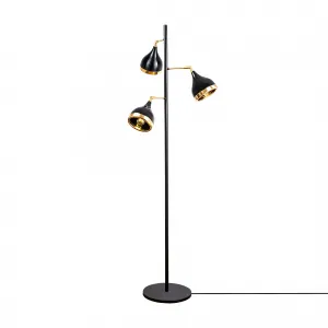 ASIR Stojacia lampa YILDO - 7022 čierna zlatá