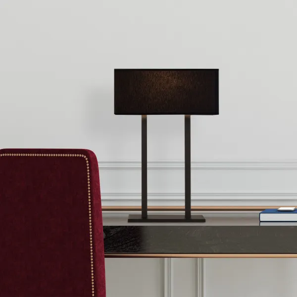 ASIR Stolná lampa SALIHINI - MR-615 čierna