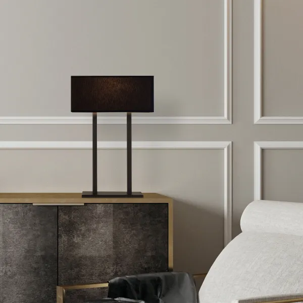 ASIR Stolná lampa SALIHINI - MR-615 čierna