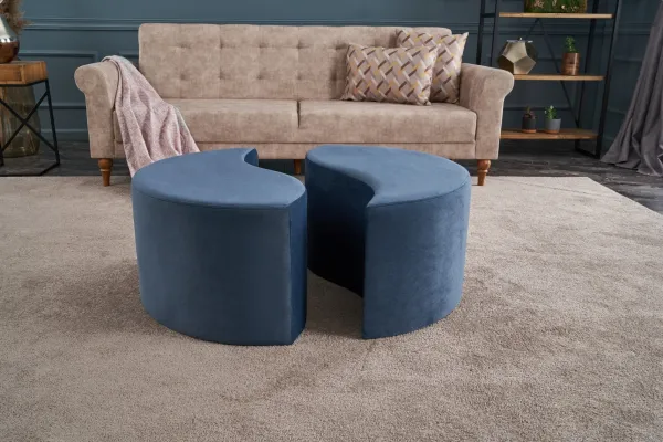 Stolička Alis Pouf Blue