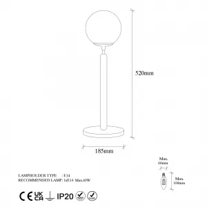 ASIR Stolná lampa KING - 11463