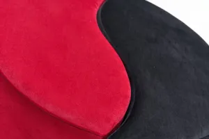 Taburette Alis Pouf Červená a čierna