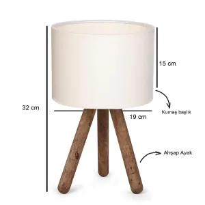 ASIR Stolná lampa AYD-2939 krémová