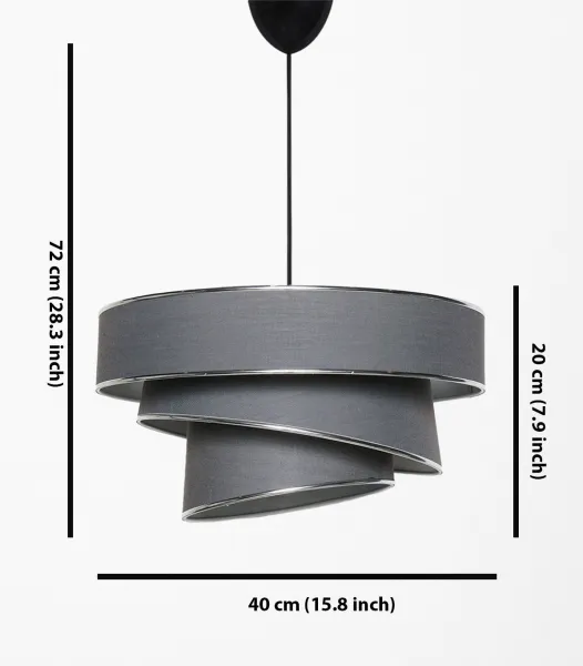 ASIR Luster COUPER antracitovo strieborný