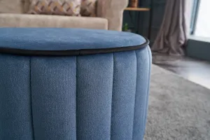 Hanah Home Taburet ROSE modrý