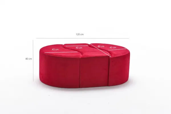 Stolička Alya Pouf Red