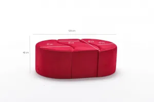 Stolička Alya Pouf Red