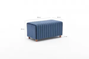Stolička Mabel Pouf Blue