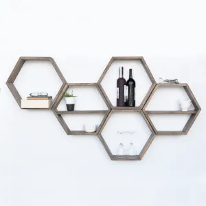 Nástenná polica Hex003