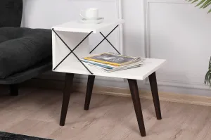 Nočný stolík Cross White