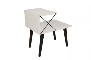 Nočný stolík Cross White