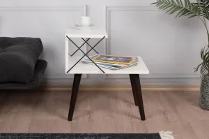 Nočný stolík Cross White