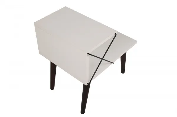 Nočný stolík Cross White