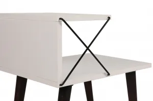 Nočný stolík Cross White