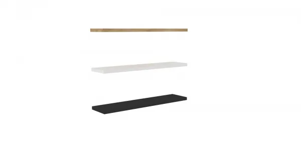 Kalune Design Sada 3 nástěnných polic Boss dub safírový/antracitová/bílá