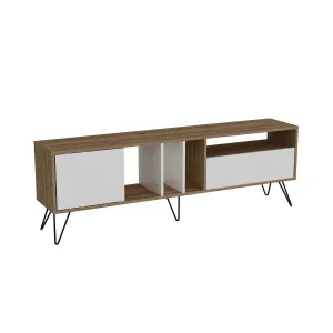 TV stolík Mistico (180) - Walnut, White