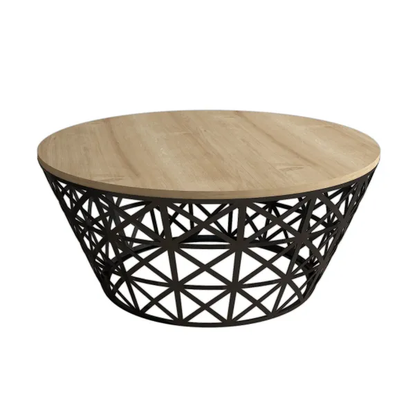 Konferenčný stolík Stil Metal Ferforje - Oak
