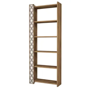 Knižnica City - Walnut, White