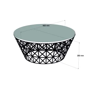 Konferenčný stolík Stil Metal Ferforje - Oak