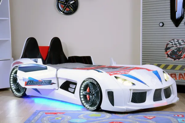 ASIR Detská posteľ auto CAR biela