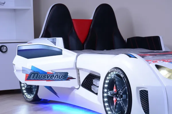 ASIR Detská posteľ auto CAR biela