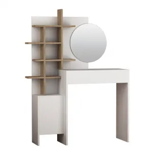 Toaletný stolík Mup White and Oak