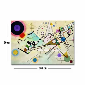 ASIR Obraz na plátne reprodukcia KOMPOZÍCIA 8 W.KADINSKY 70 cm