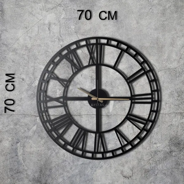 ASIR Nástenné hodiny RÍMSKE ČÍSLICE 70 cm kov