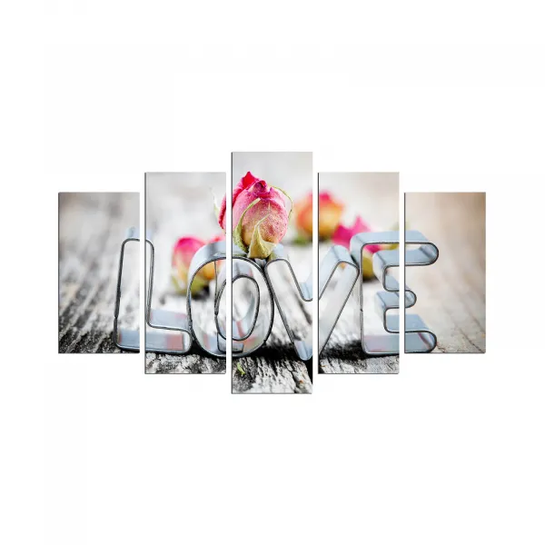 ASIR Súbor obrazov LOVE 110 cm MDF