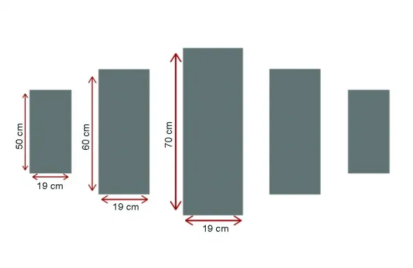 ASIR Súbor obrazov na plátne ŽENA 105 cm