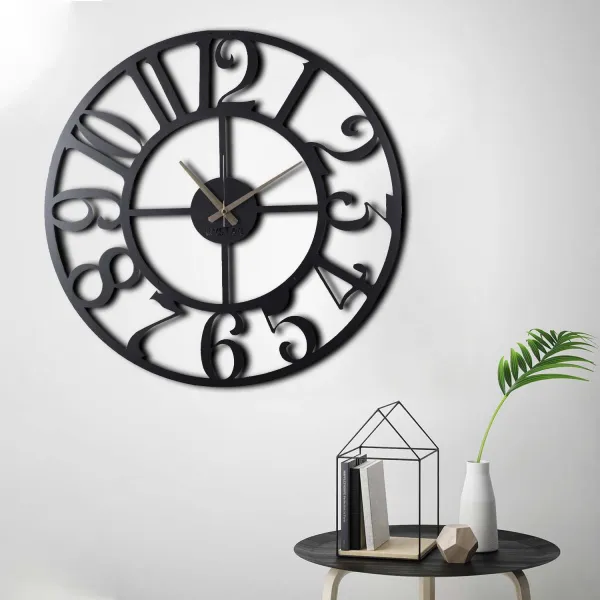 ASIR Nástenné hodiny ČISLA XL 70 cm kovové