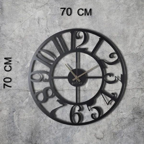 ASIR Nástenné hodiny ČISLA XL 70 cm kovové