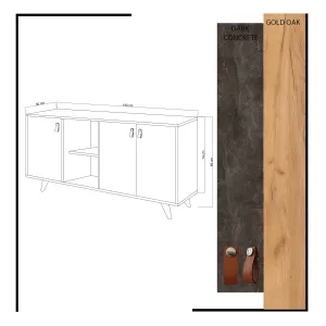 Konzolový stolík Planky