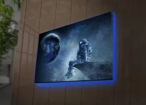ASIR Obraz na plátne ASTRONAUT s led osvetlením 45 cm