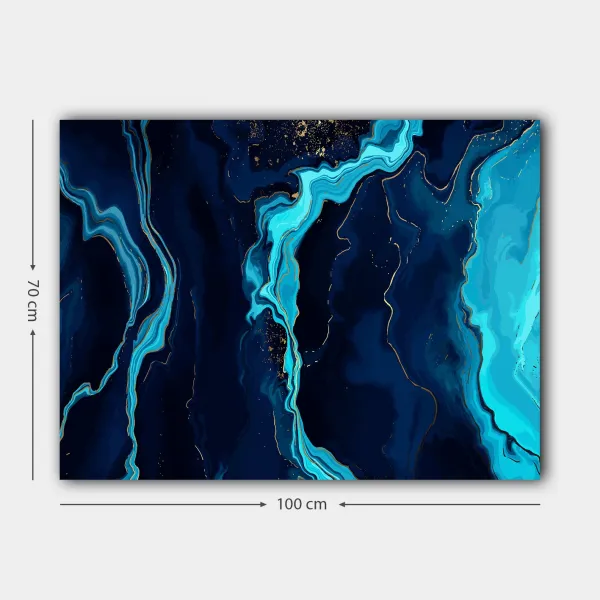 ASIR Obraz na plátne MODRÉ VLNY 70 cm
