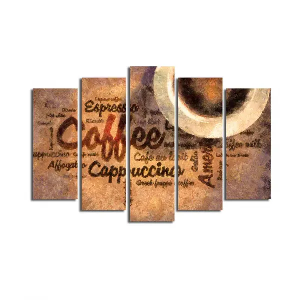 ASIR Súbor nástenných malieb na plátne COFFEE 105 cm