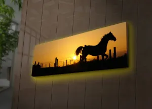 ASIR Obraz na plátne s LED podsvietením KÔŇ 30 cm