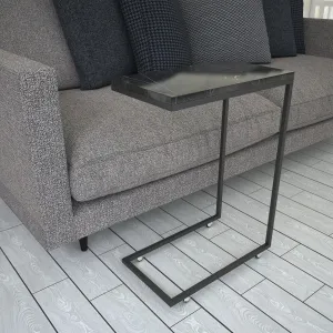 Rozkladací stôl Callen Black Marble
