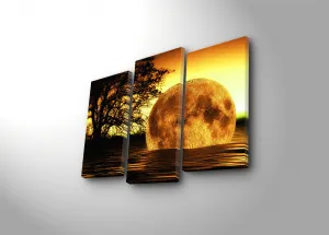 ASIR LED podsvietený obraz MESIAC II 30 cm plátno